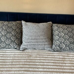 Coordinated Striped and Patterned Decorative Pillow Cases